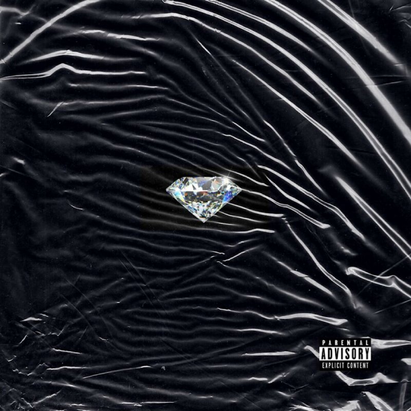 Мятая черная пленка