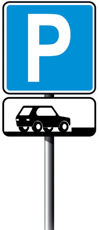 Знак стоянка автомобилей