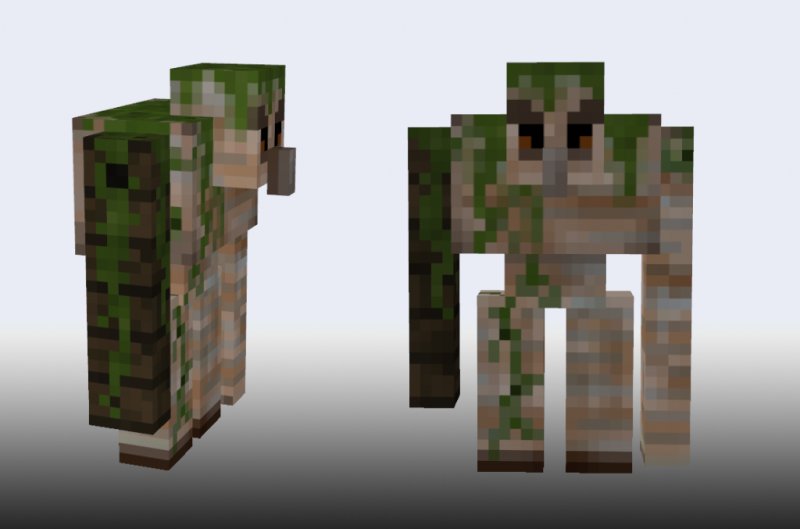 Железный голем в майнкрафт и разбойник