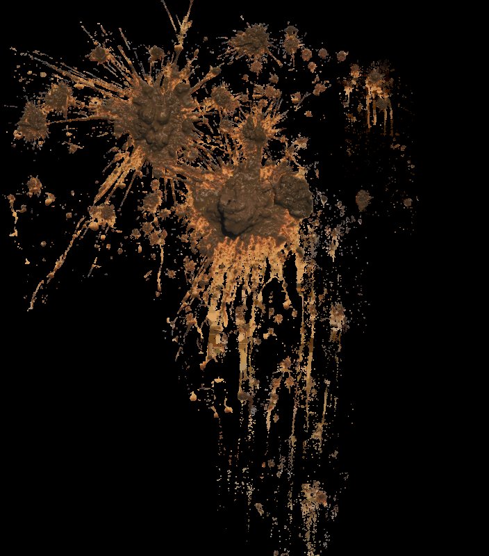 Коричневые брызги