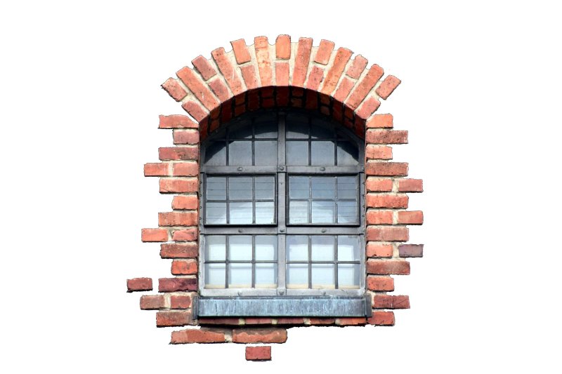 Кирпичная стена с окном