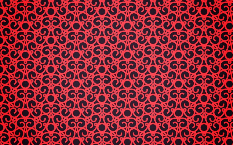 Красный фон с узорами