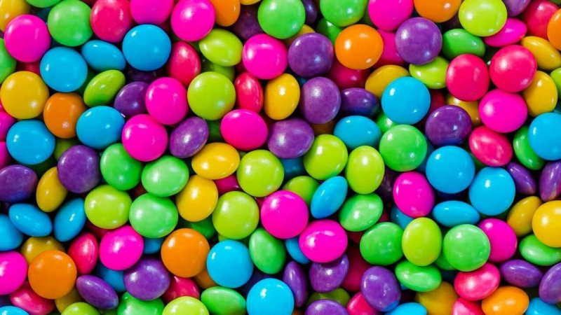 Конфеты разноцветные