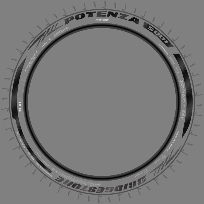 Трафарет для надписи на шинах