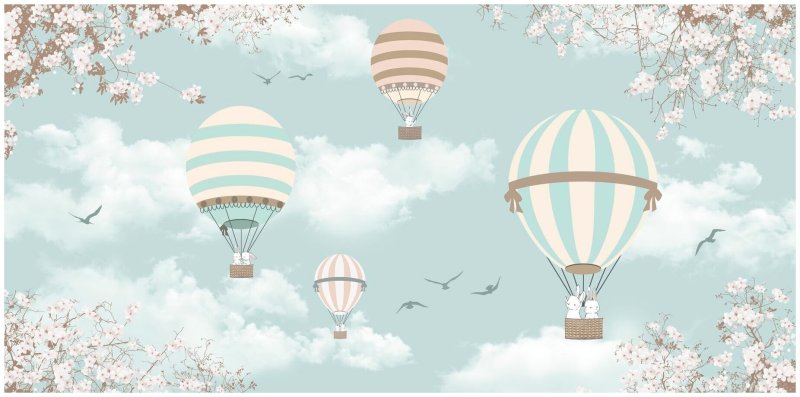 Фреска воздушный шар