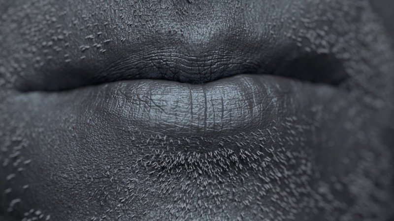 Текстура кожи губ