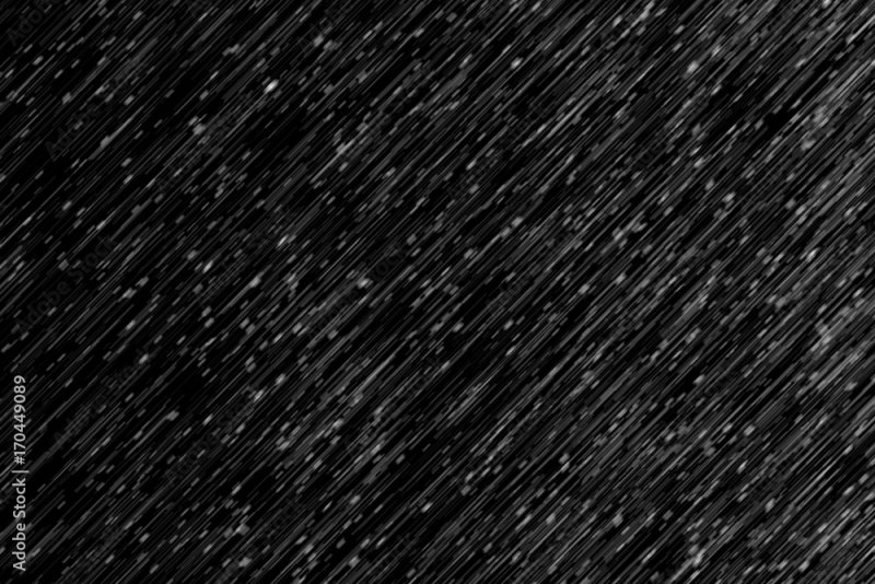 Дождь на черном фоне