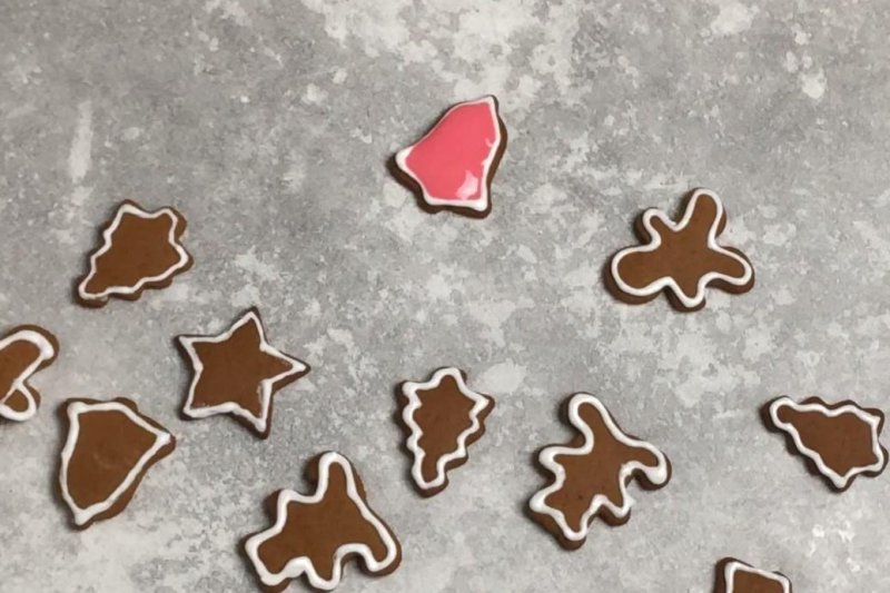 Неровная поверхность на прянике