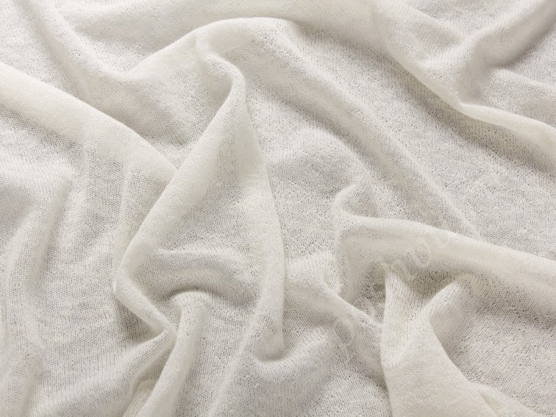 Белая кашемировая ткань