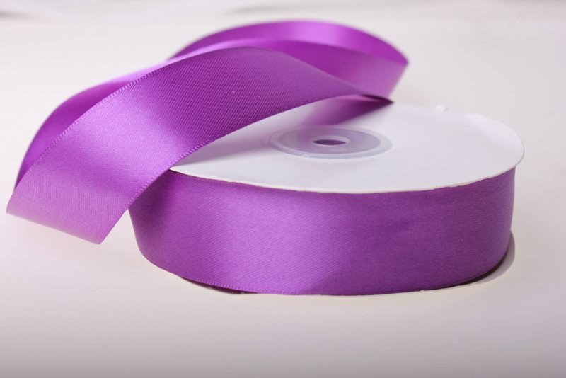 Лента атласная, лиловая (5 см)