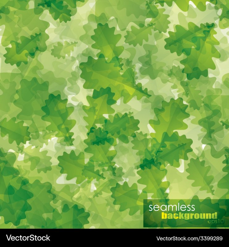 Дубовые листья паттерн