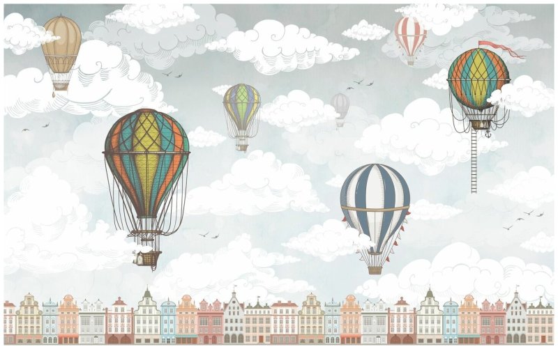 Фреска воздушный шар