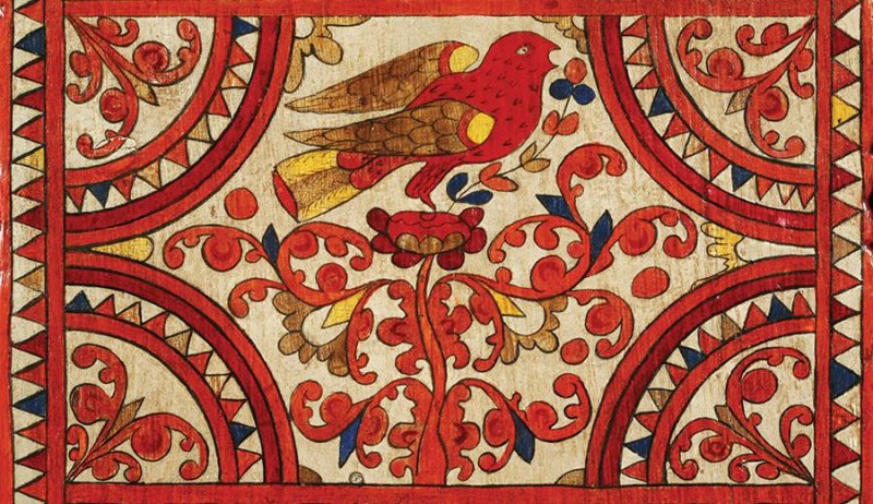 Северодвинская роспись растительные мотивы