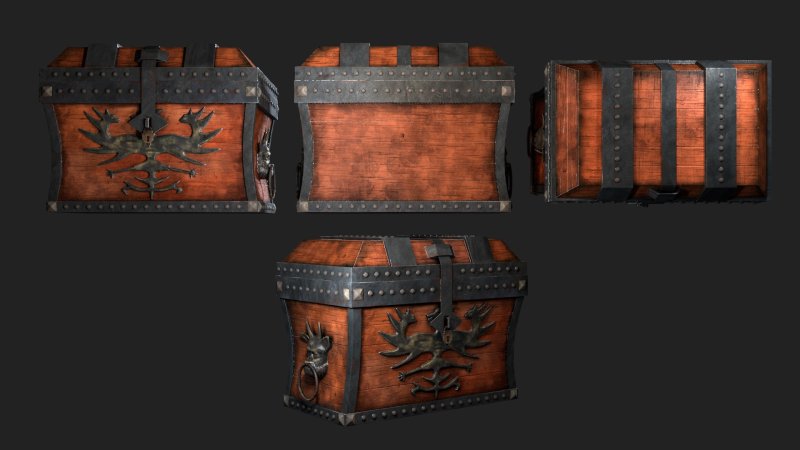 Сундук Low Poly