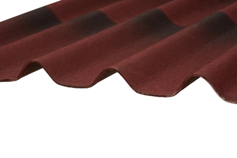 Черепица ондулин коричневый