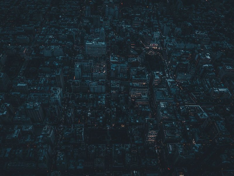 Город вид сверху