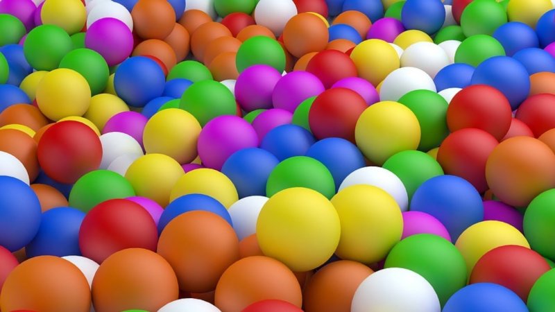 Разноцветные мячики