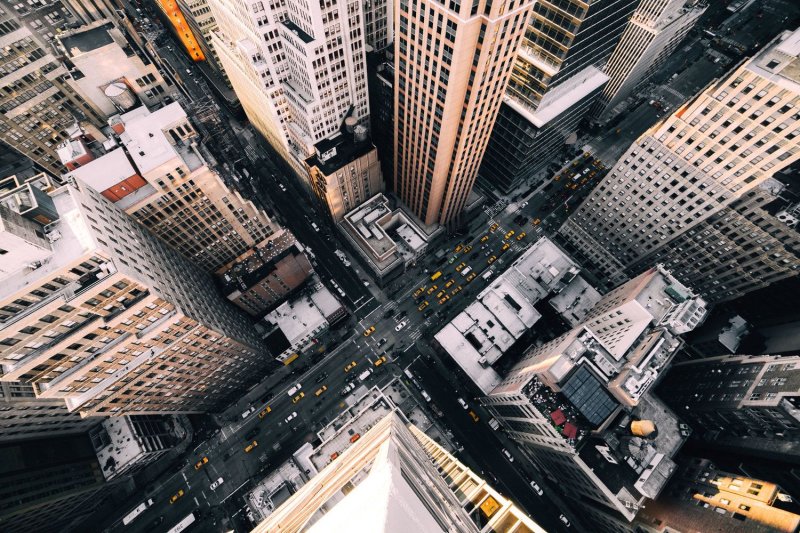 Вид с небоскреба Нью Йорка