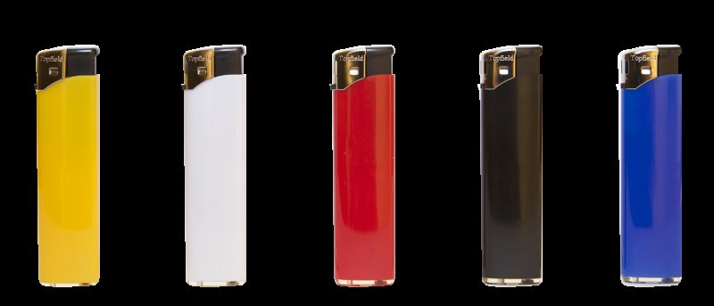 Зажигалка на белом фоне