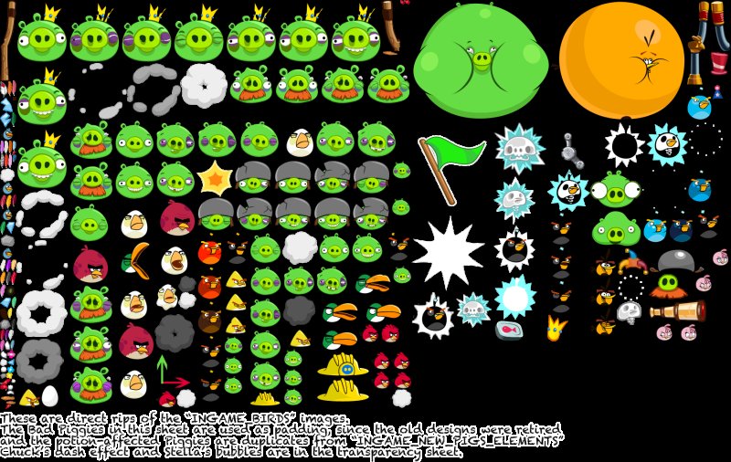 Angry Birds спрайты