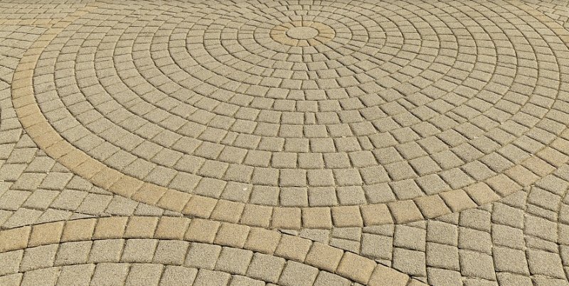 Брусчатка мощение круг