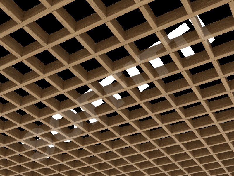 Потолок Грильято 75*75