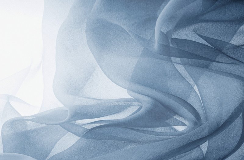 Прозрачная шелковая ткань