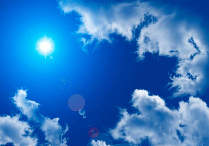 Голубое небо