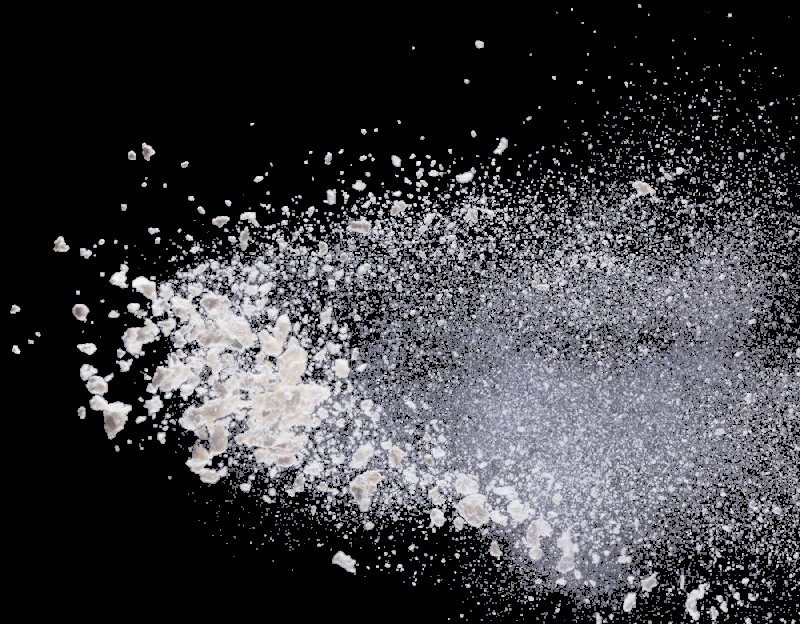 Брызги снега