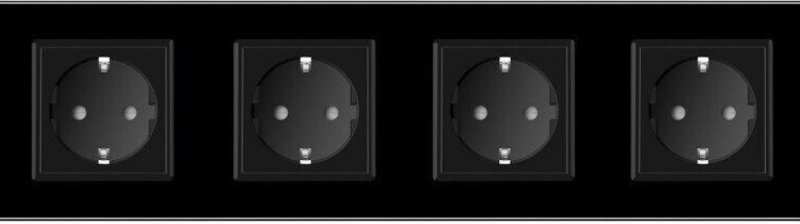 Розетки чёрный Livolo