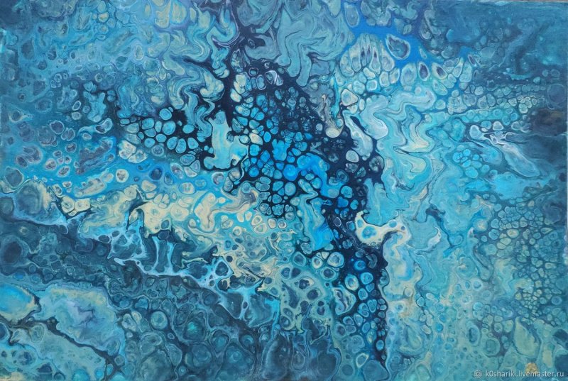 Абстракция в голубых тонах