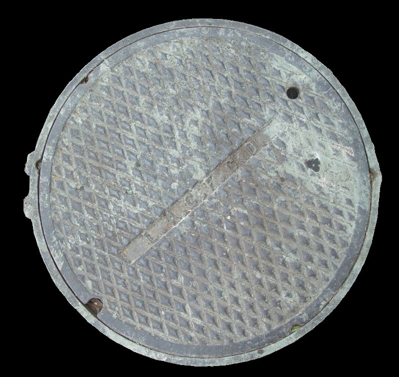 Текстура люка канализационного
