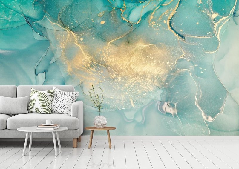 Флюид арт золото