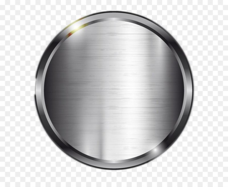 Металлическая круглая кнопка