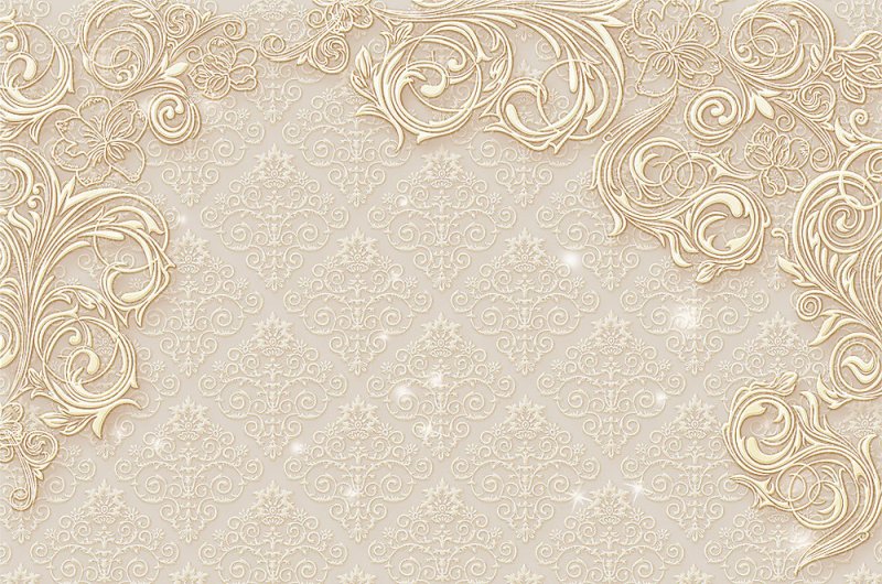 Бежевый фон с узорами