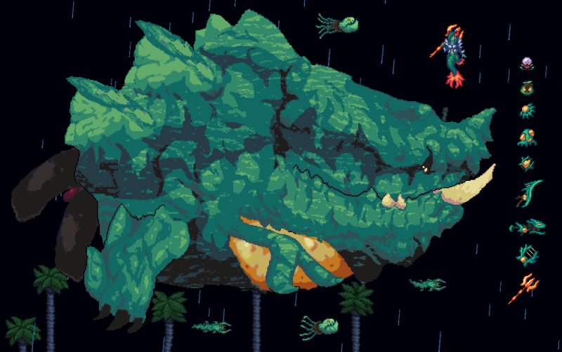 Террария Каламити боссы