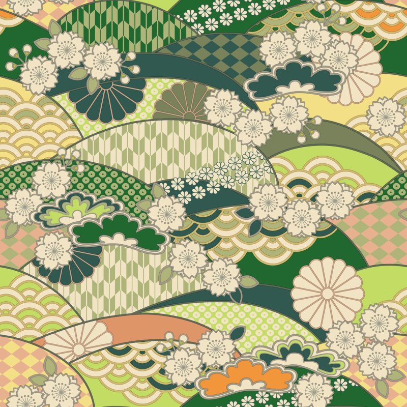 Японский узор Кикко