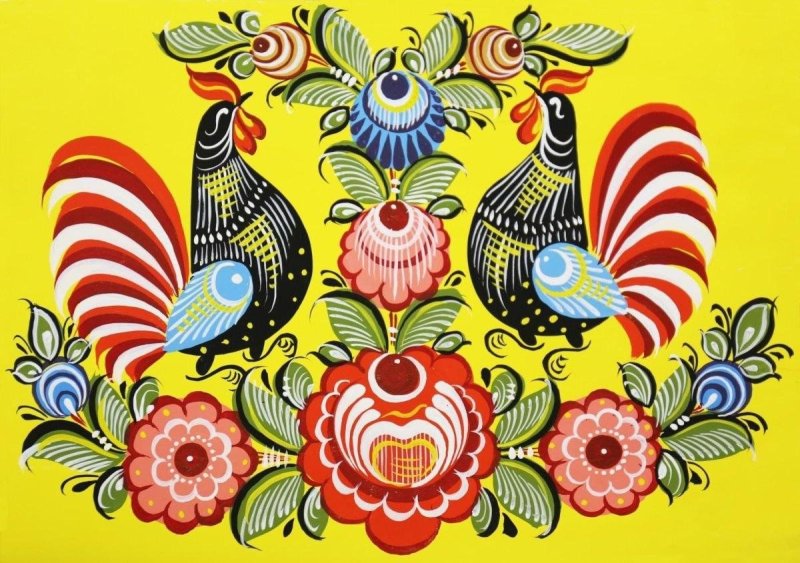 Фон для Городецкой росписи