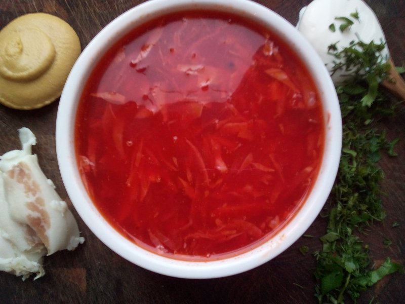 Борщ текстура