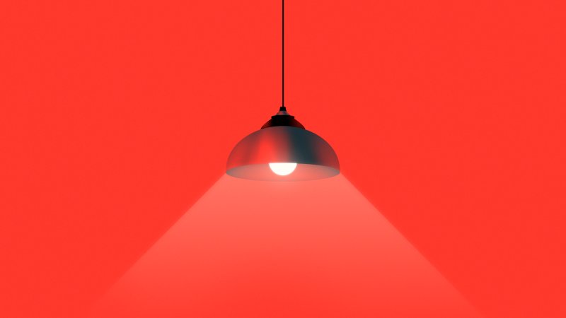Ретро светильники красного цвета