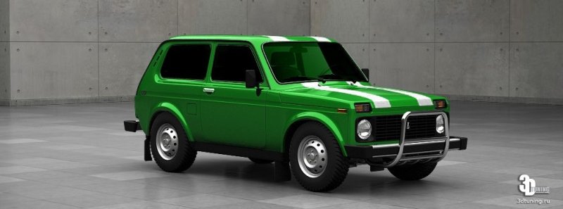 Нива 4х4 зеленая тонировка 2005