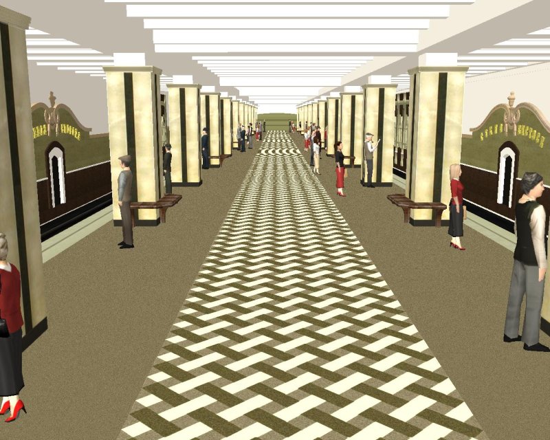 Макет станции метро