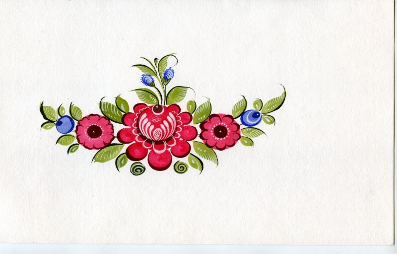 Жостовская роспись Городецкая роспись