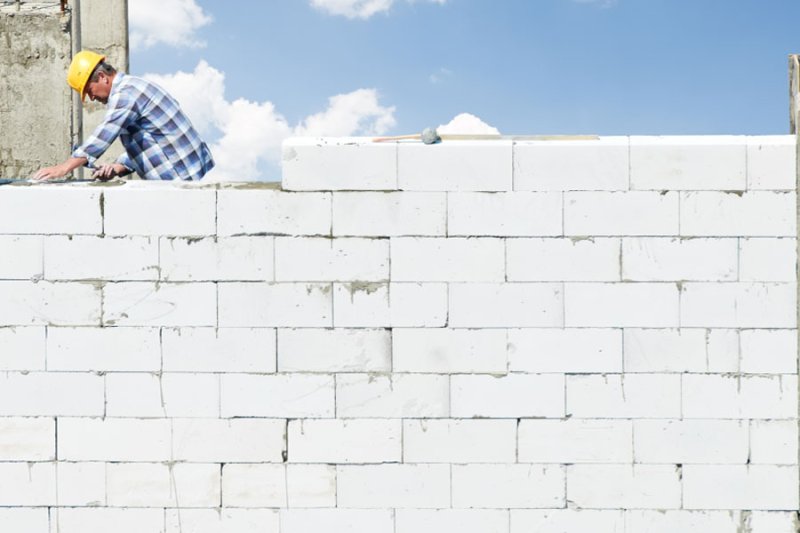 Стены из газобетонных блоков