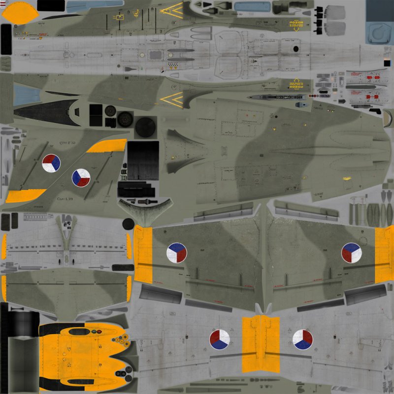 Текстура самолета