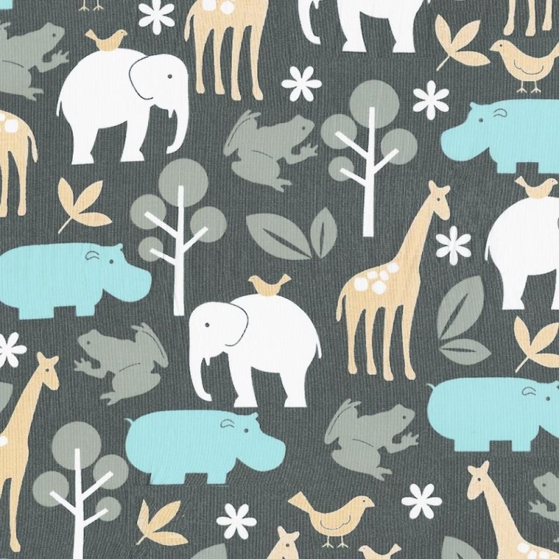 Ткань с животными