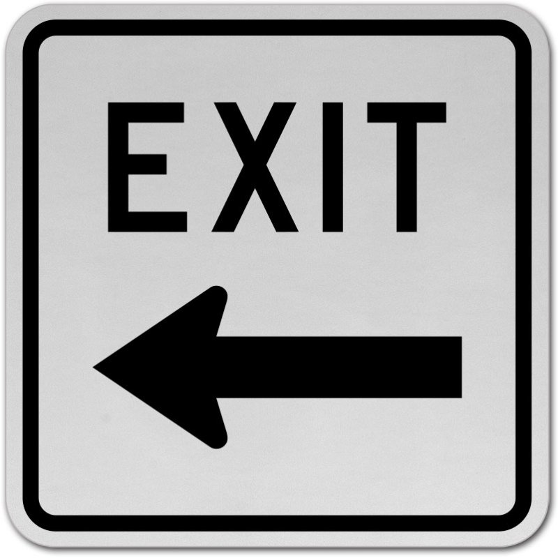 Вывеска exit