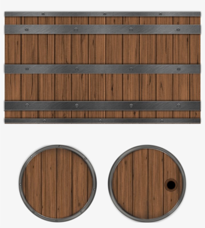 Развертка деревянной бочки