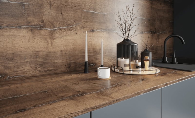 Столешница Эггер дуб Галифакс олово