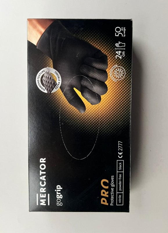 Перчатки нитриловые с ромбовидной текстурой